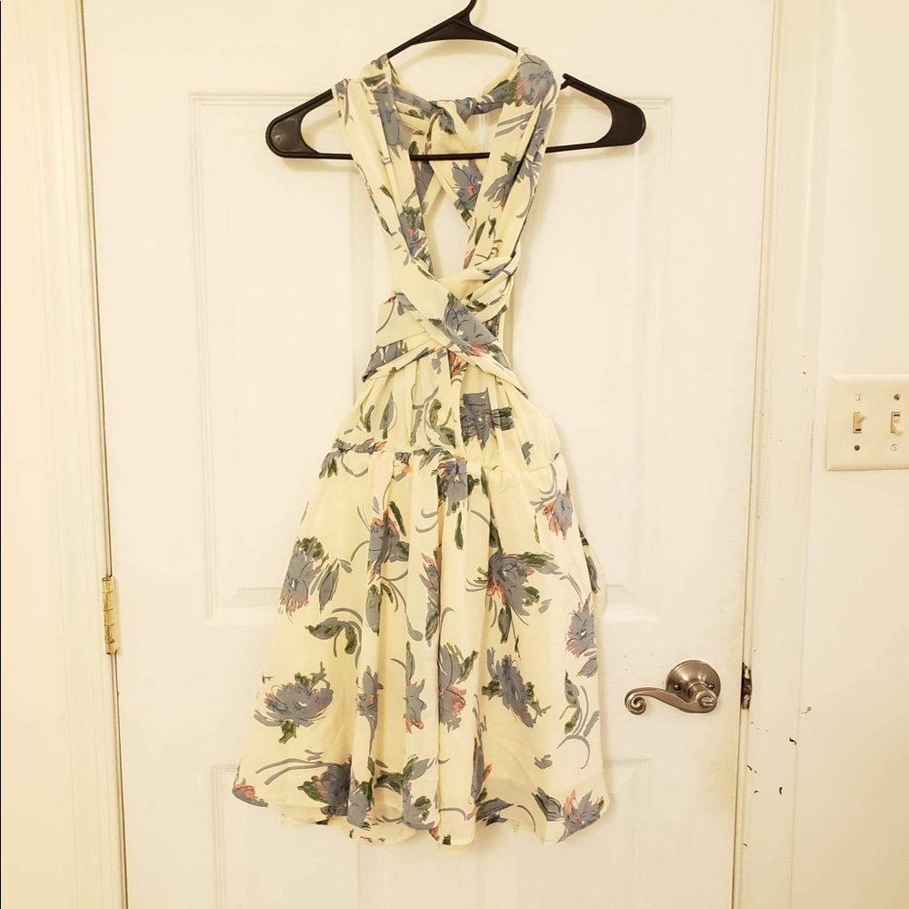 Charlotte Russe wrap floral dress medium